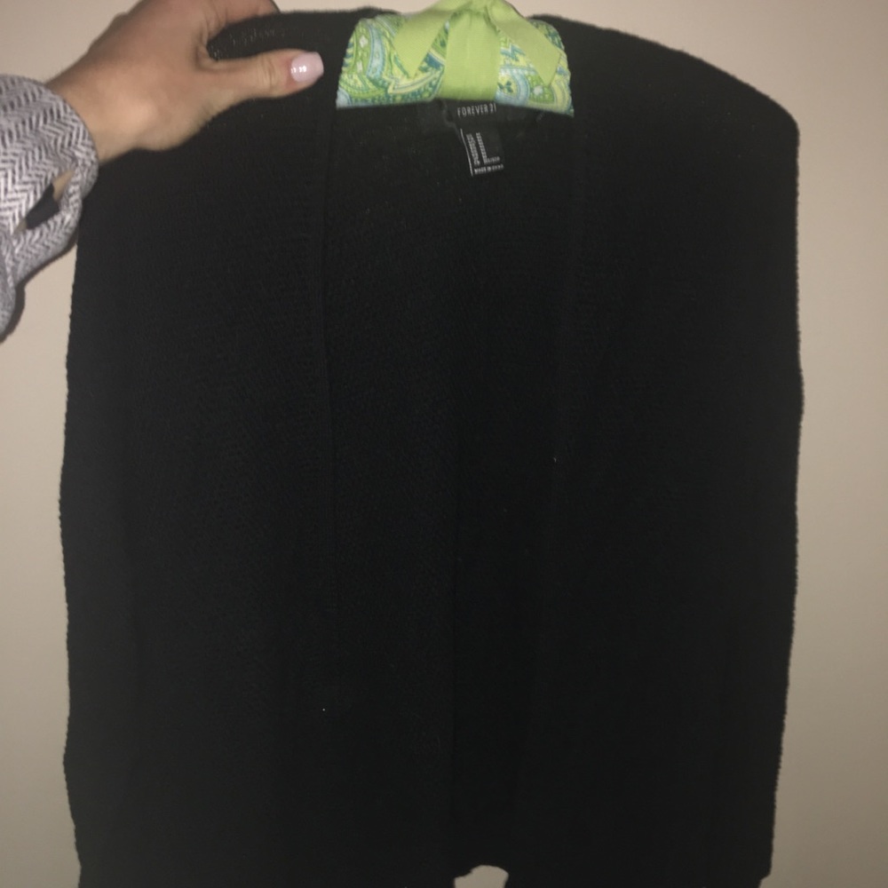 Black and beige bundle cardigan